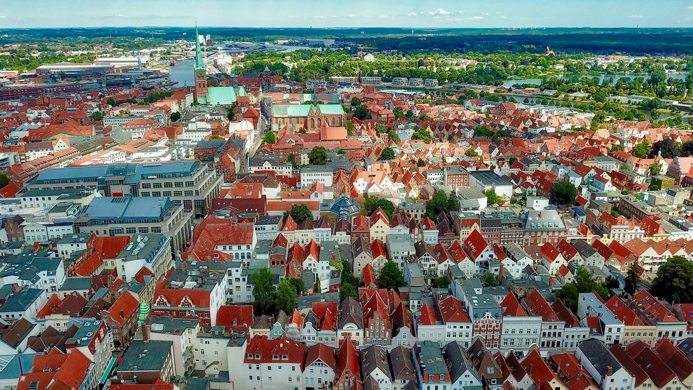 Die Dächer der Lübecker Altstadt